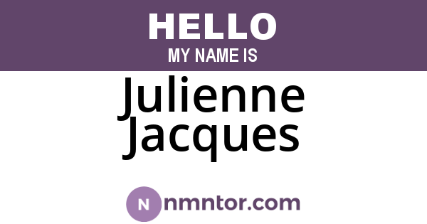 Julienne Jacques