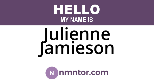 Julienne Jamieson