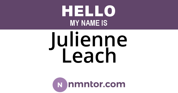 Julienne Leach
