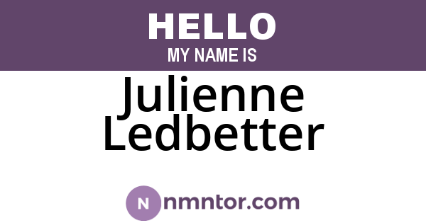 Julienne Ledbetter