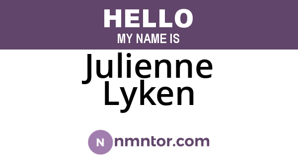Julienne Lyken
