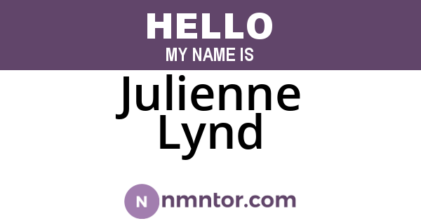 Julienne Lynd