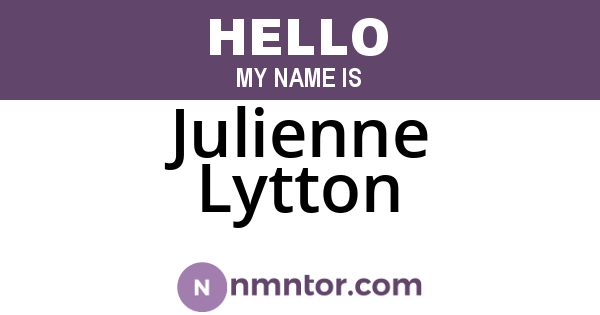 Julienne Lytton