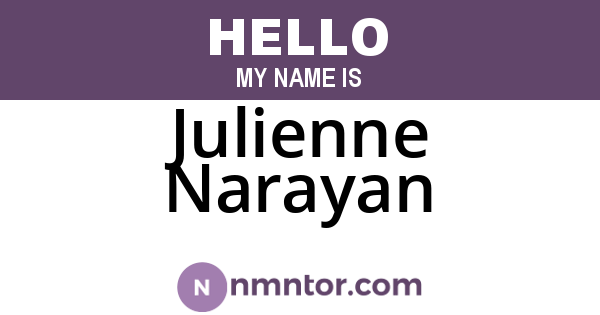 Julienne Narayan