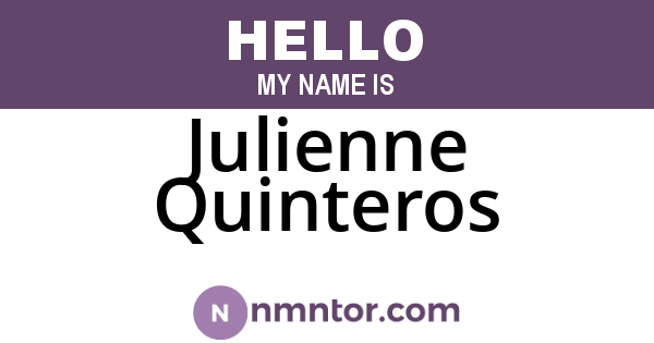 Julienne Quinteros