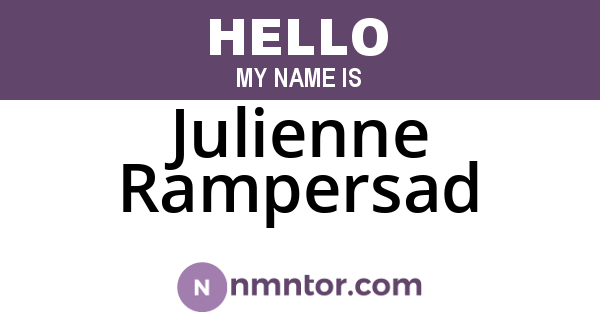 Julienne Rampersad