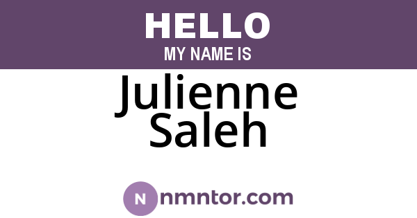 Julienne Saleh