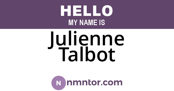 Julienne Talbot