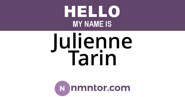 Julienne Tarin