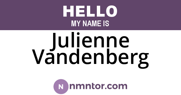 Julienne Vandenberg