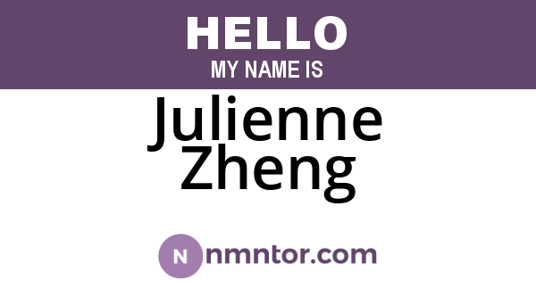Julienne Zheng