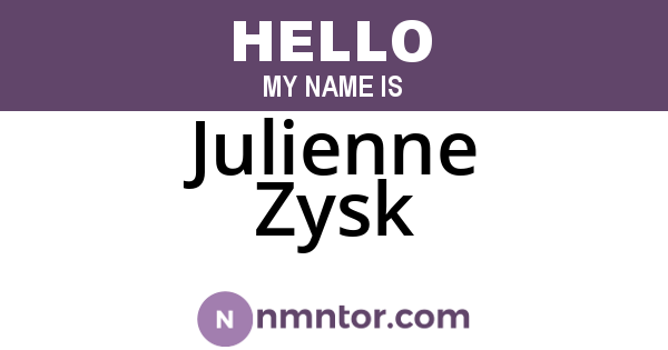 Julienne Zysk
