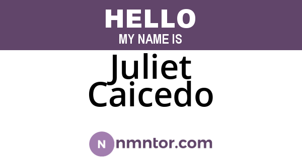 Juliet Caicedo