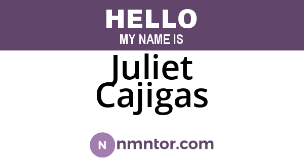 Juliet Cajigas
