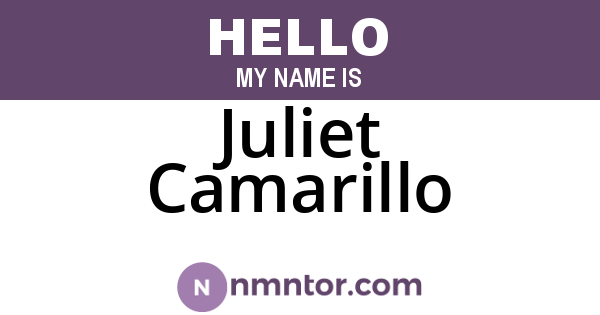 Juliet Camarillo