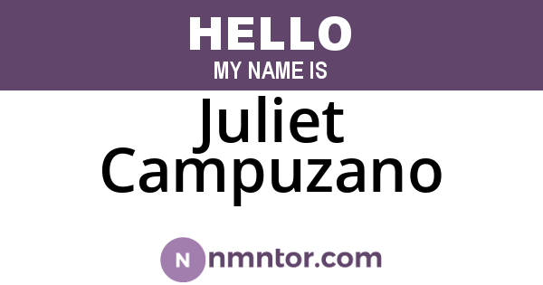 Juliet Campuzano