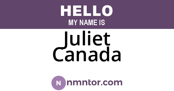 Juliet Canada