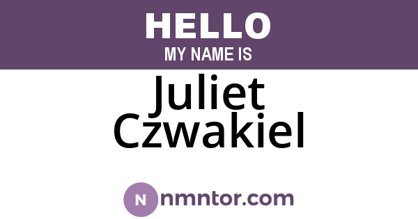 Juliet Czwakiel