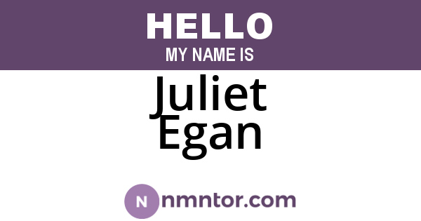 Juliet Egan