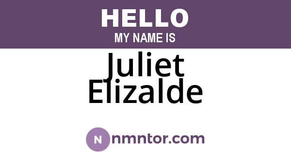 Juliet Elizalde