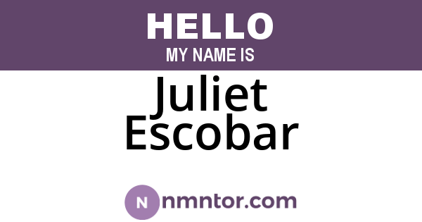 Juliet Escobar