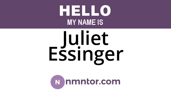Juliet Essinger