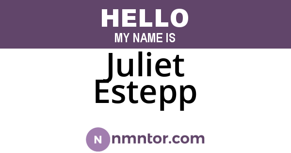 Juliet Estepp