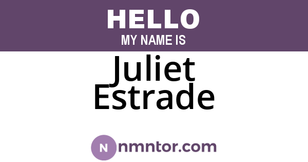 Juliet Estrade