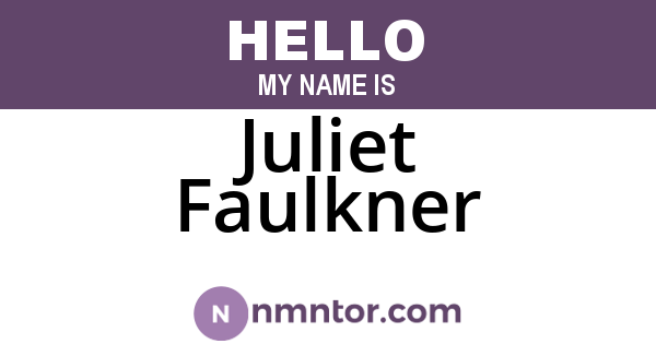 Juliet Faulkner