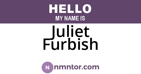 Juliet Furbish