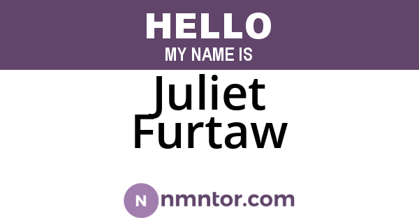 Juliet Furtaw
