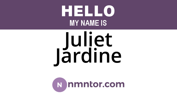 Juliet Jardine