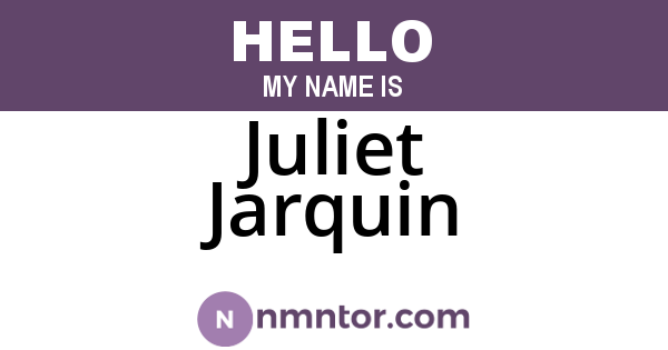 Juliet Jarquin