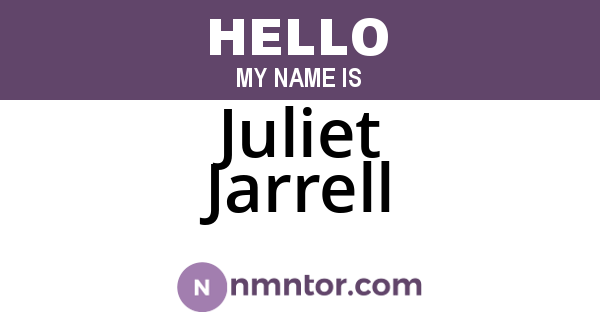 Juliet Jarrell