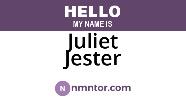 Juliet Jester