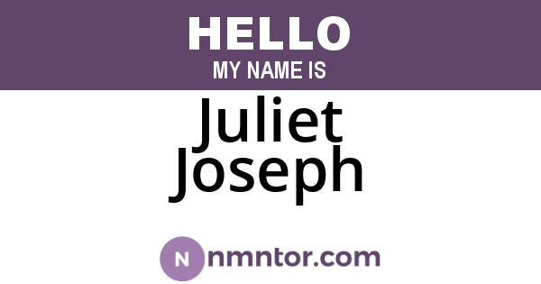 Juliet Joseph