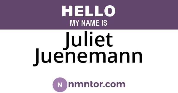 Juliet Juenemann