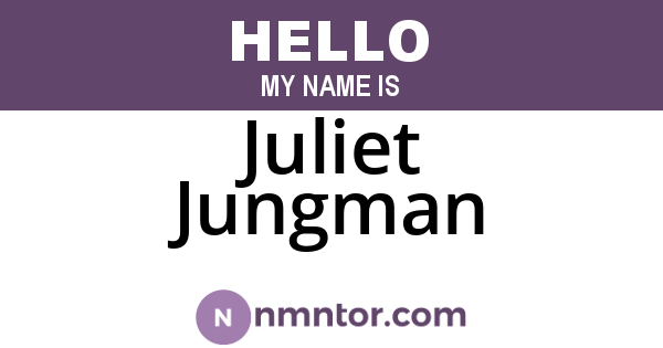 Juliet Jungman