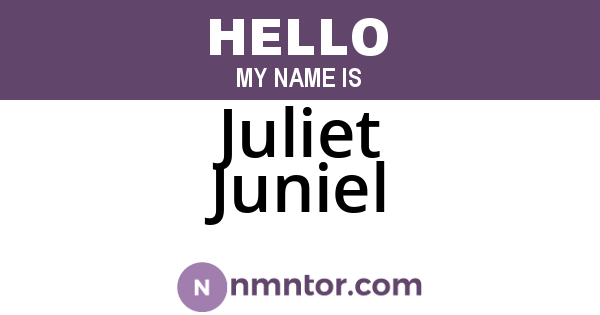 Juliet Juniel