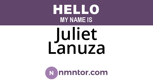 Juliet Lanuza