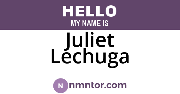 Juliet Lechuga