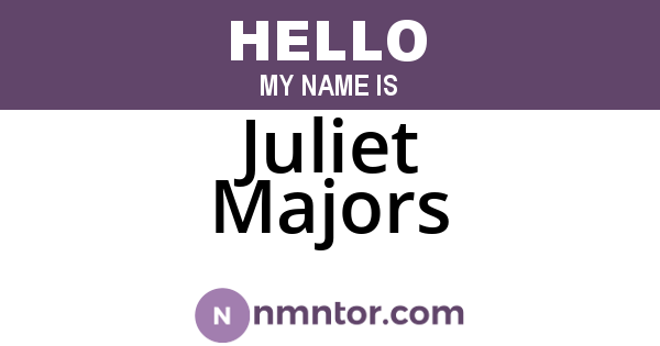 Juliet Majors