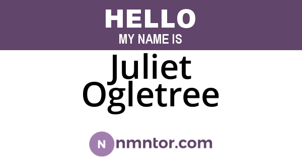 Juliet Ogletree