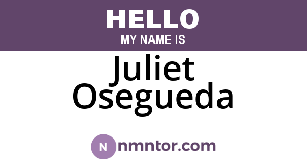 Juliet Osegueda