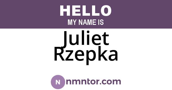 Juliet Rzepka