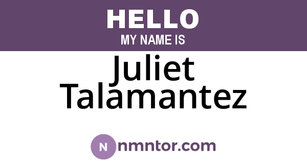 Juliet Talamantez