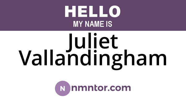 Juliet Vallandingham