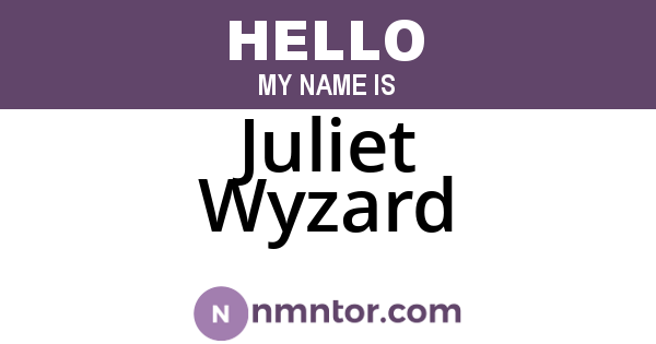 Juliet Wyzard
