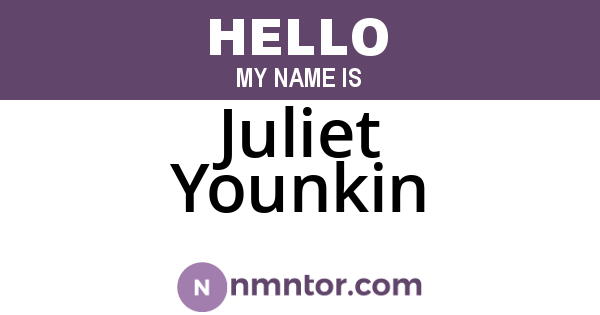 Juliet Younkin