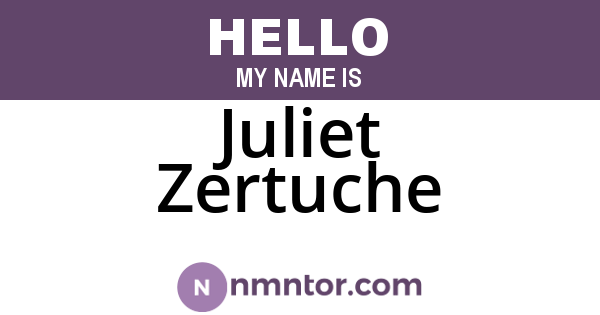 Juliet Zertuche